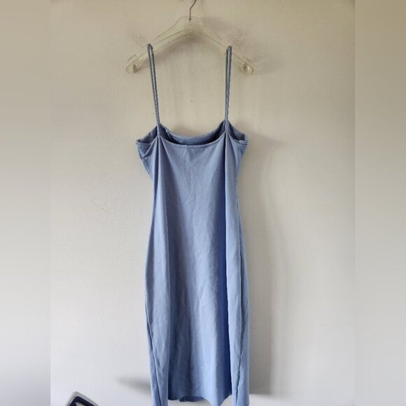 LOVERS + FRIENDS | Skylar Midi Dress Womens Small Blue Bell Spaghetti SZ L - Picture 5 of 9